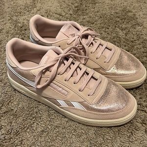 Rose gold Reebok classics